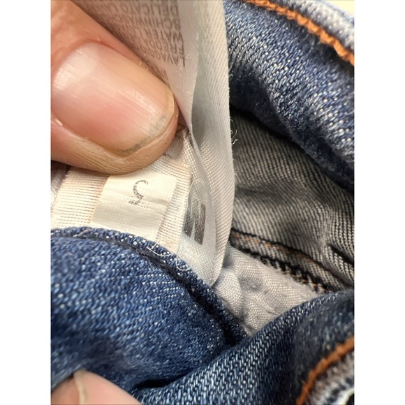 Machine Jeans Acid Wash Torn Ripped Distressed Skinny Jeans Low Rise‎ 5 28x26 - Picture 5 of 11